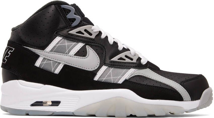 Nike Black & Gray Air Trainer SC High-Top Sneakers - Picture 4