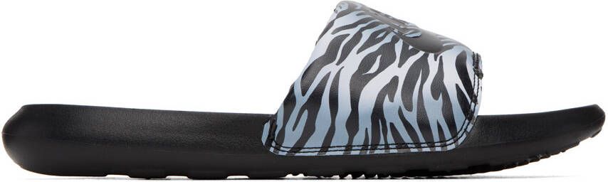 Nike Black & Off-White Victori One Slides - Picture 5