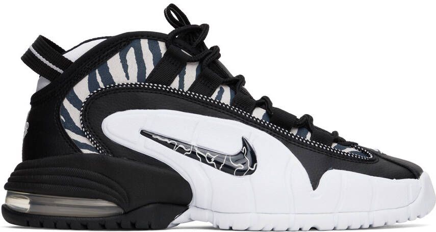 Nike Black & White Air Max Penny Sneakers - Picture 2