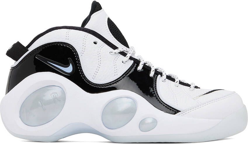 Nike Black & White Air Zoom Flight 95 Sneakers - Picture 5