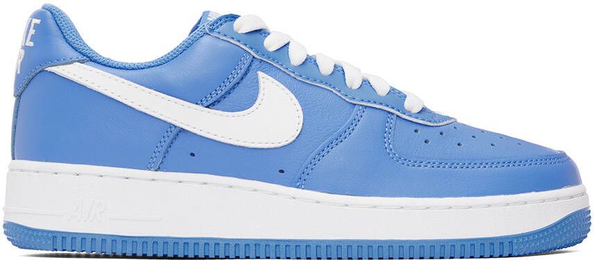 Nike Blue Air Force 1 Low Retro Sneakers - Picture 5