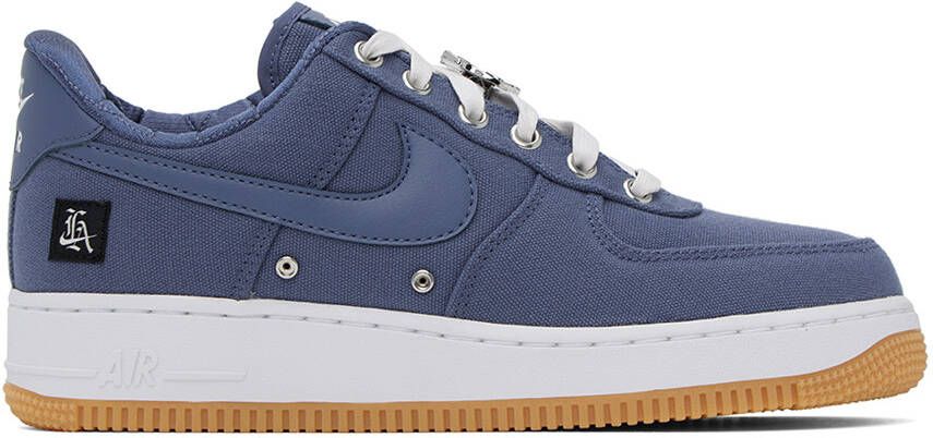 Nike Blue Air Force 1 'West Coast' Sneakers - Picture 5