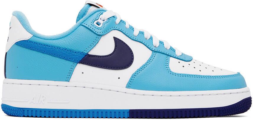 Nike Blue & White Air Force 1 '07 LV8 Sneakers - Picture 5