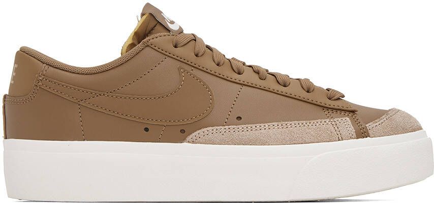 Nike Brown Blazer Platform Low Sneakers - Picture 4
