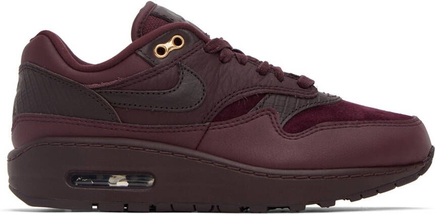 Nike Burgundy Air Max 1 '87 NBHD Sneakers - Picture 3