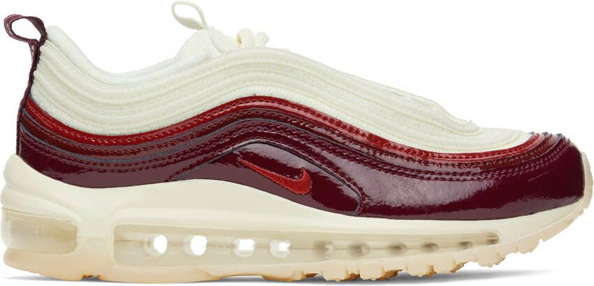Nike Burgundy & Off-White Air Max 97 Sneakers - Picture 5