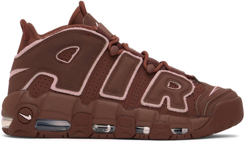 Nike Burgundy & Pink Air More Uptempo '96 Sneakers - Picture 5