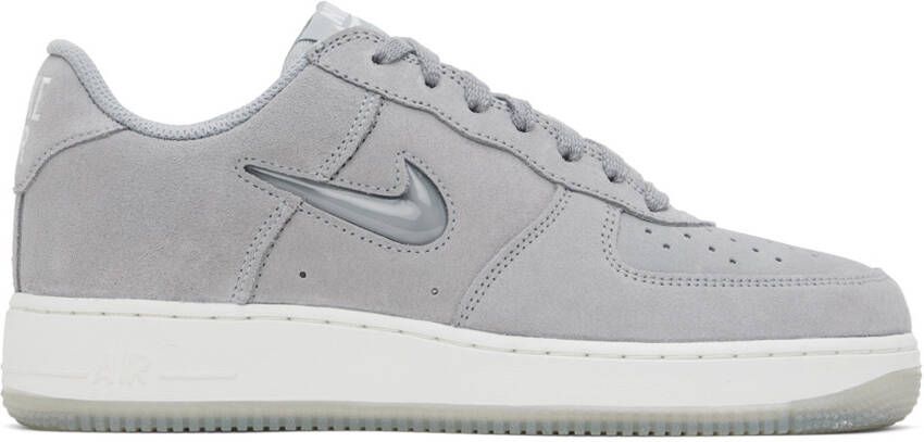 Nike Gray Air Force 1 Low Retro Sneakers - Picture 4