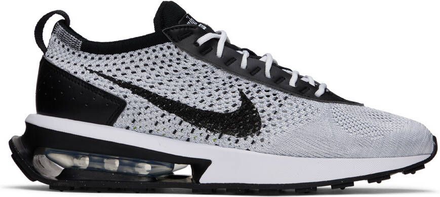 Nike Gray Air Max Flynit Racer Sneakers - Picture 5
