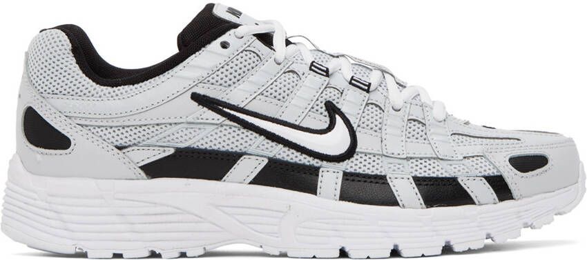 Nike Gray & Black P-6000 Sneakers - Picture 5