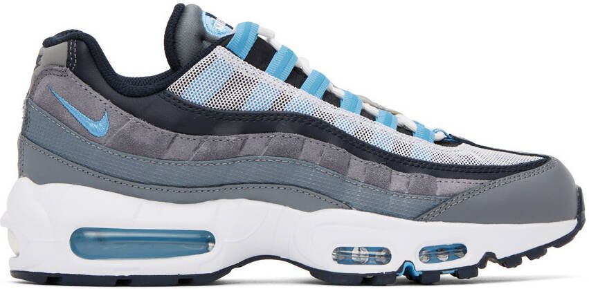Nike Gray & Navy Air Max 95 Sneakers - Picture 5
