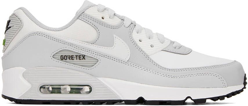 Nike Gray & Off-White Max 90 GTX Sneakers - Picture 5
