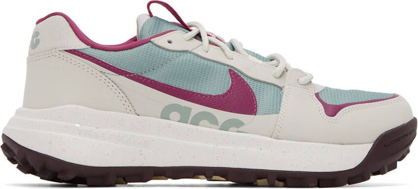 Nike Gray & Purple ACG Lowcate Sneakers - Picture 5