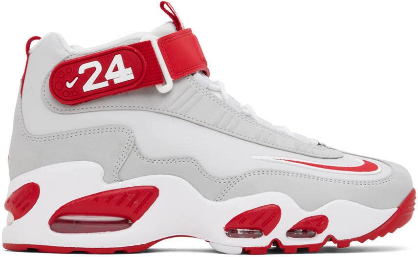 Nike Gray & Red Air Griffey Max 1 Sneakers - Picture 4