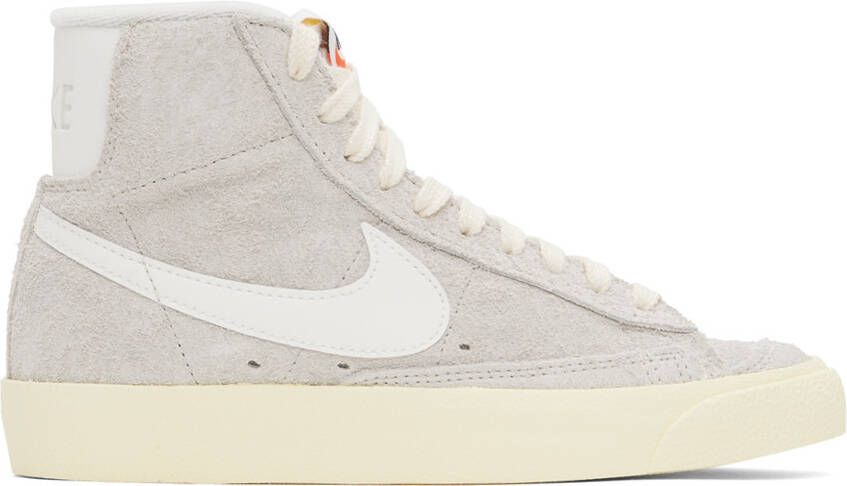 Nike Gray Blazer Mid '77 Vintage Sneakers - Picture 5
