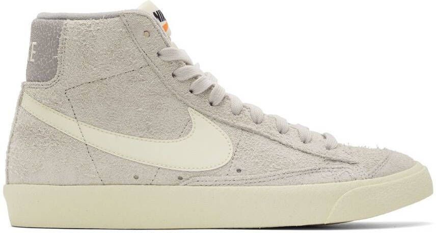 Nike Gray Mid '77 Premium Sneakers - Picture 5