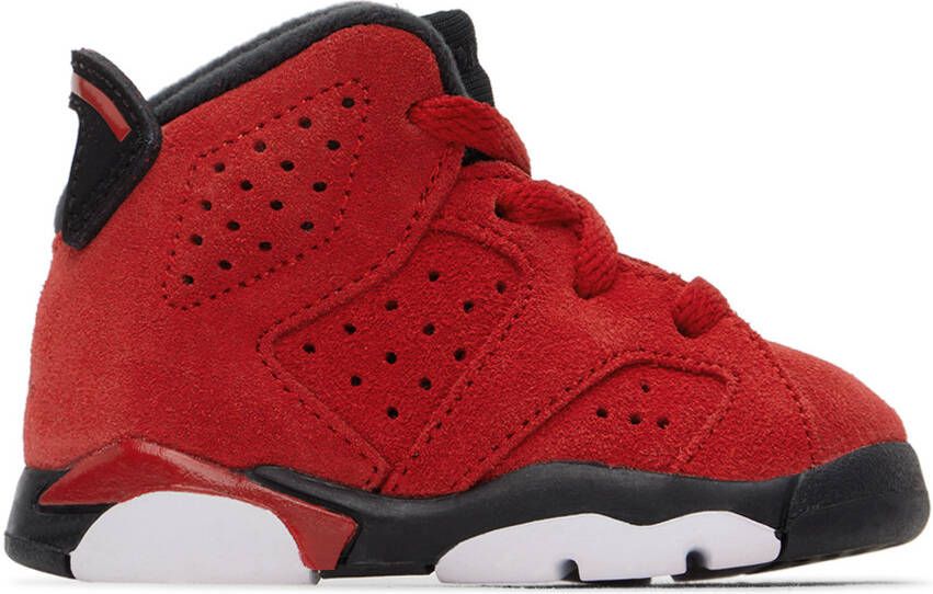 Nike Jordan Baby Red Air Jordan 6 Retro Sneakers - Picture 4