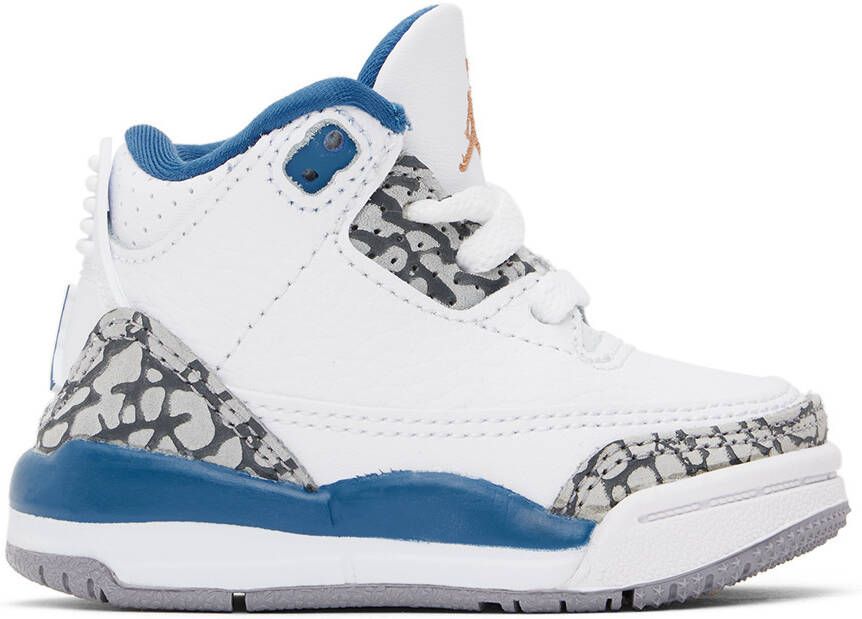 Nike Jordan Baby White Jordan 3 Retro Sneakers - Picture 4