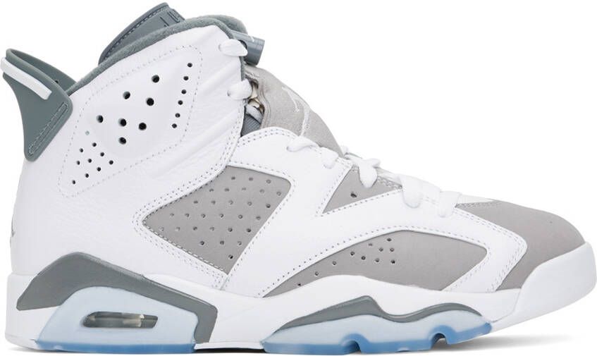 Nike Jordan Gray & White Air Jordan 6 Retro Sneakers - Picture 5