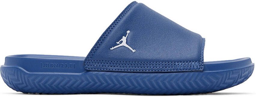 Nike Jordan Kids Blue Jordan Play Big Kids Slides - Picture 5