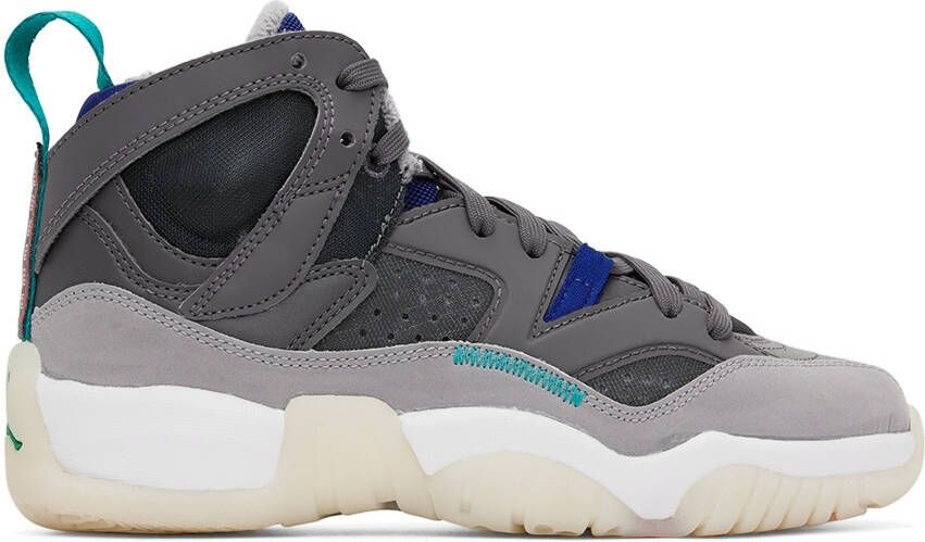 Nike Jordan Kids Gray Jumpman Two Trey Big Kids Sneakers - Picture 4