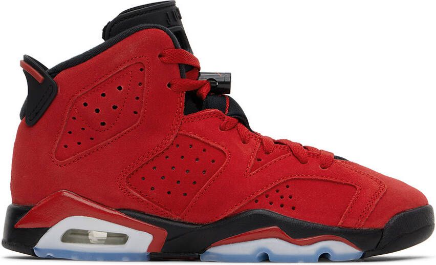 Nike Jordan Kids Red Air Jordan 6 Retro Big Kids Sneakers - Picture 3