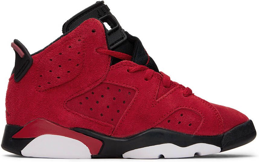 Nike Jordan Kids Red Jordan 6 Retro Little Kids Sneakers - Picture 5
