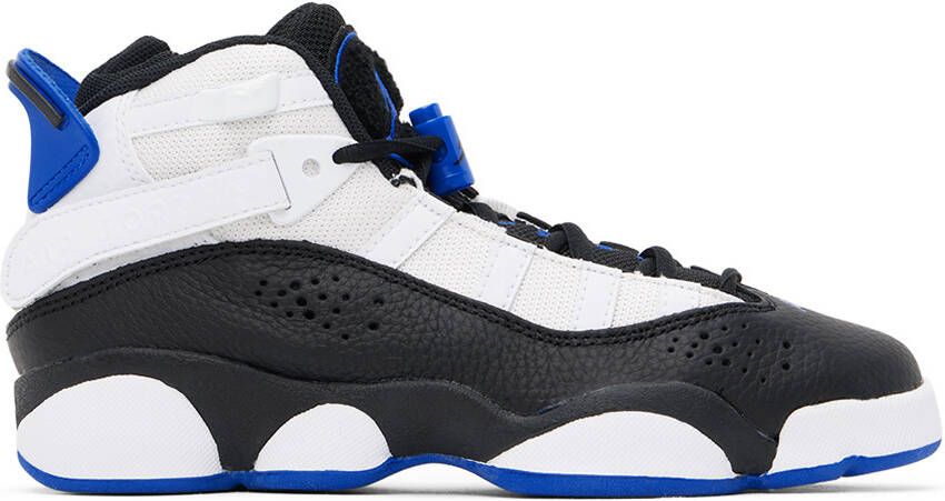 Nike Jordan Kids White & Black Jordan 6 Rings Big Kids Sneakers - Picture 5