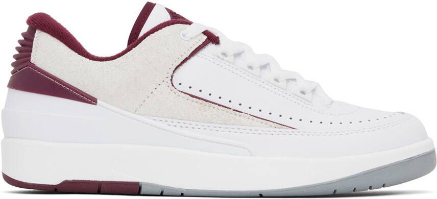 Nike Jordan White Air Jordan 2 Retro Low 'Cherrywood' Sneakers - Picture 5