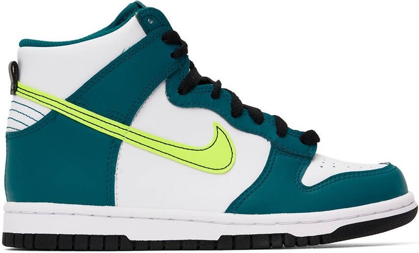 Nike Kids Blue & White Dunk High Little Kids Sneakers - Picture 4