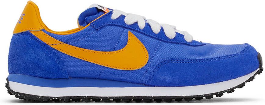 Nike Kids Blue & Yellow Waffle Trainer 2 Big Kids Sneakers - Picture 4