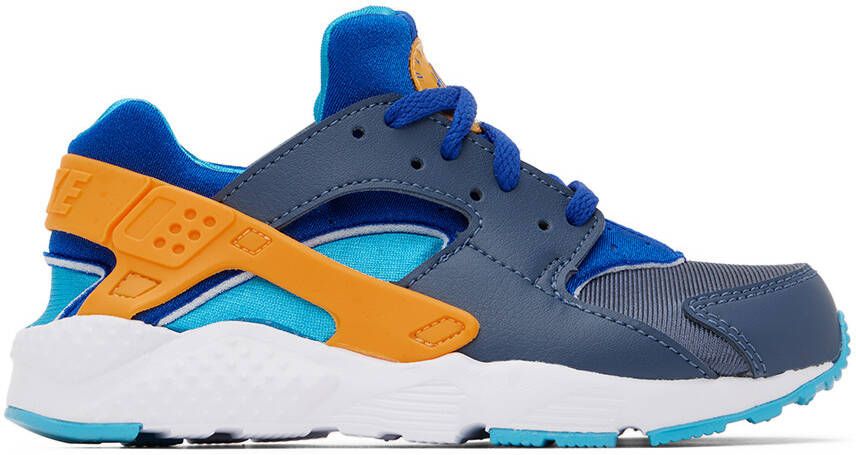 Nike Kids Blue Huarache Run Little Kids Sneakers - Picture 4