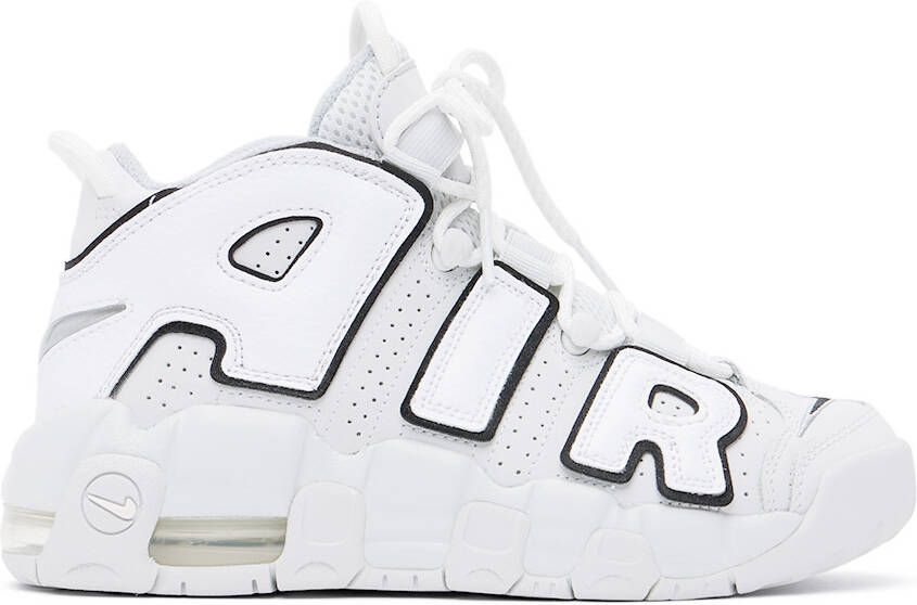 Nike Kids Gray More Uptempo Big Kids Sneakers - Picture 4