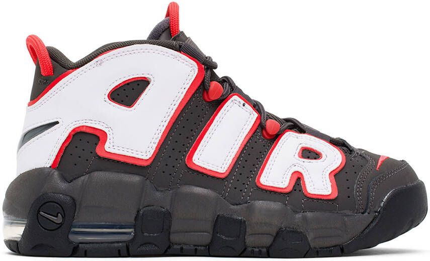 Nike Kids Grey & Pink More Uptempo Big Kids Sneakers