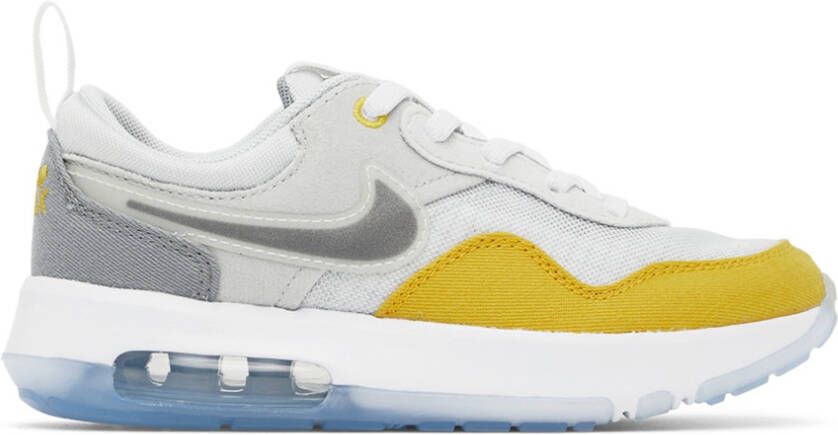 Nike Kids Grey & Yellow Air Max Motif Little Kids Sneakers - Picture 3