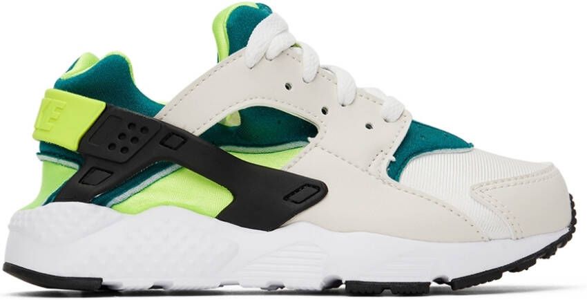 Nike Kids Off-White & Blue Huarache Run Little Kids Sneakers