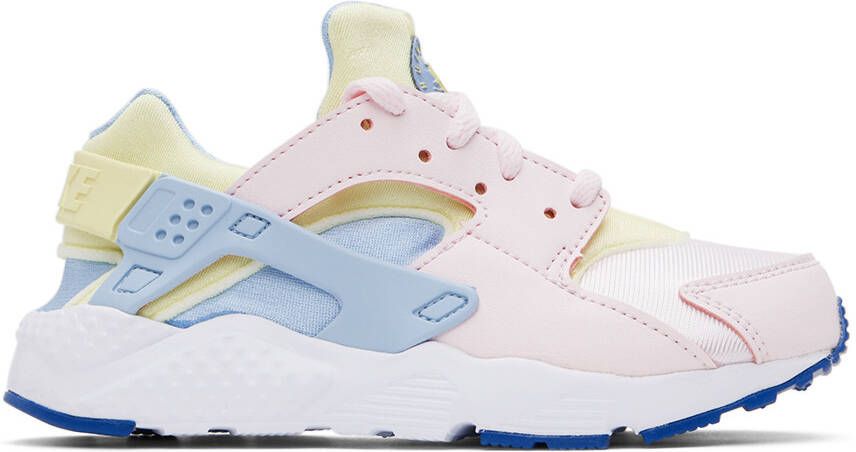 Nike Kids Pink & Blue Huarache Run Little Kids Sneakers