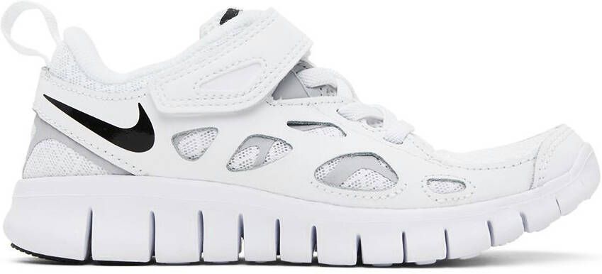 Nike Kids White Free Run 2 Little Kids Sneakers - Picture 4