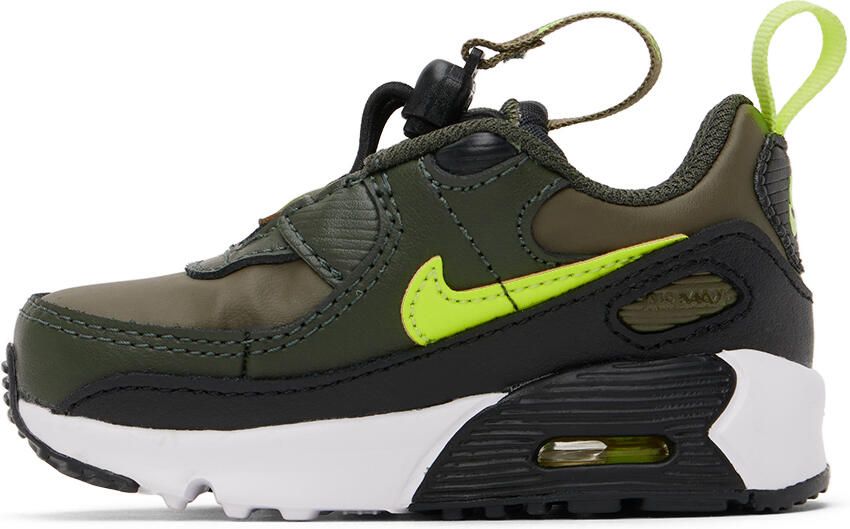 Nike Baby Green Air Max 90 Toggle SE Sneakers - Picture 3