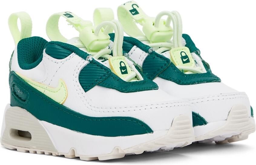 Nike Baby Green & White Air Max 90 Toggle Sneakers - Picture 3