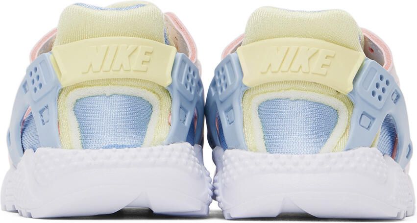 Nike Baby Pink & Blue Huarache Run Sneakers - Picture 2