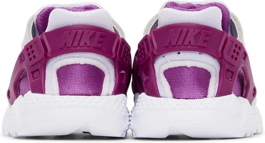 Nike Baby Silver & Purple Huarache Run Sneakers - Picture 2