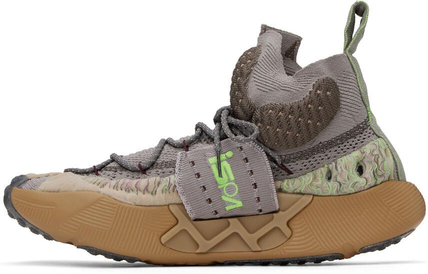 Nike Beige & Gray ISPA Sense Flyknit Sneakers - Picture 3