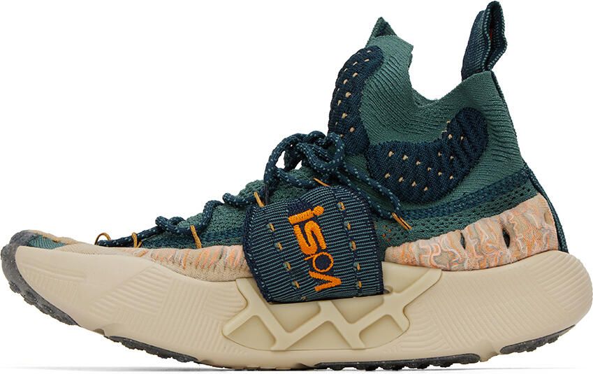 Nike Beige & Navy ISPA Sense Flyknit Sneakers - Picture 3