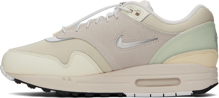 Nike Beige & Off-White Air Max 1 Premium Sneakers - Picture 3