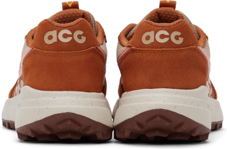 Nike Beige & Orange ACG Lowcate Sneakers