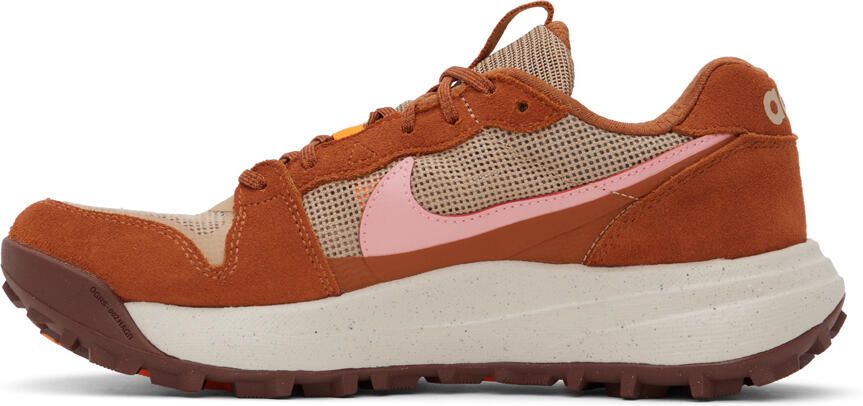 Nike Beige & Orange ACG Lowcate Sneakers - Picture 4