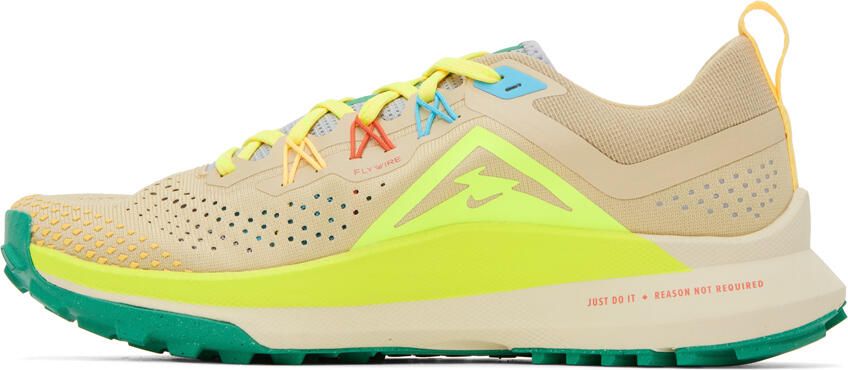 Nike Beige React Pegasus Trail 4 Sneakers - Picture 3