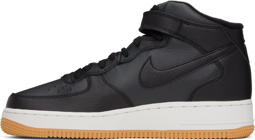 Nike Black Air Force 1 Mid '07 Sneakers - Picture 3