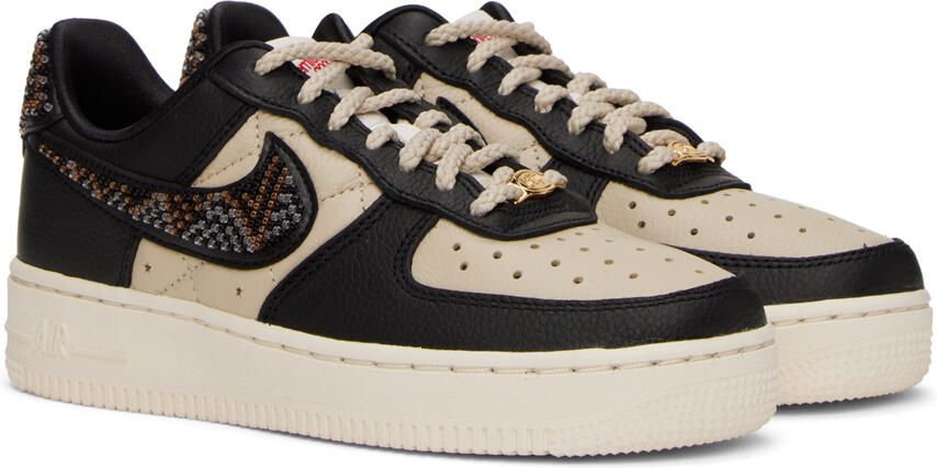 Nike Black & Beige Premium Goods Edition Air Force 1 'The Sophia' Sneakers - Picture 3